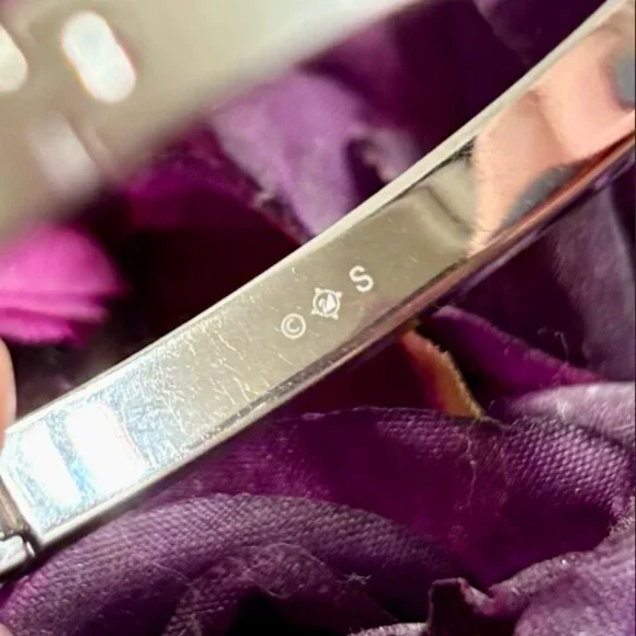 Sterling Silver Swarovski Pave Crystal Bangle - Picture 3 of 6